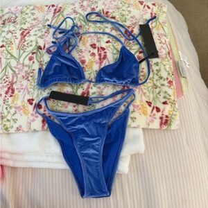 Triangl Swimwear Blue Bikini Set